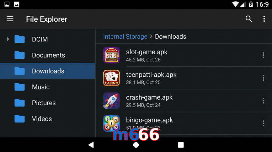 Main screen of M666 gameapk page for PK players