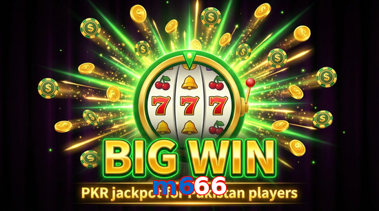 Big win animation on M666 slot game
